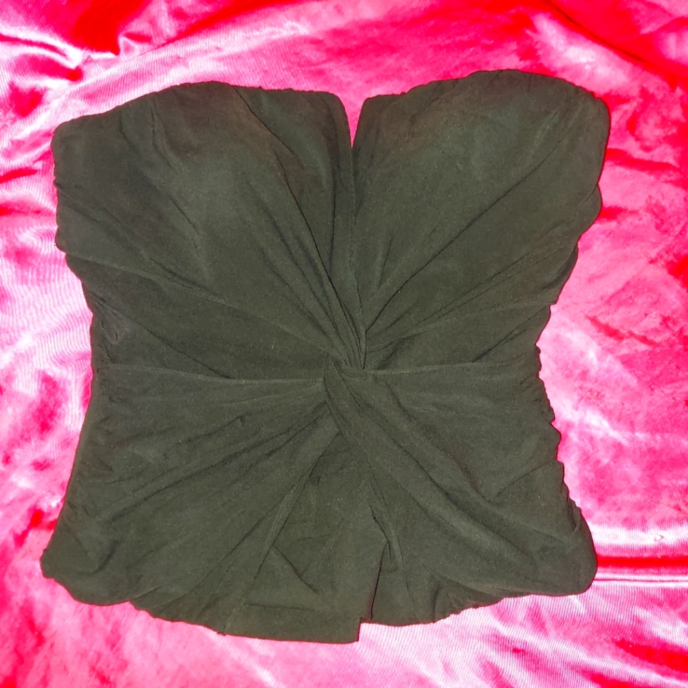 BEBE Scalloped V-neck Corset